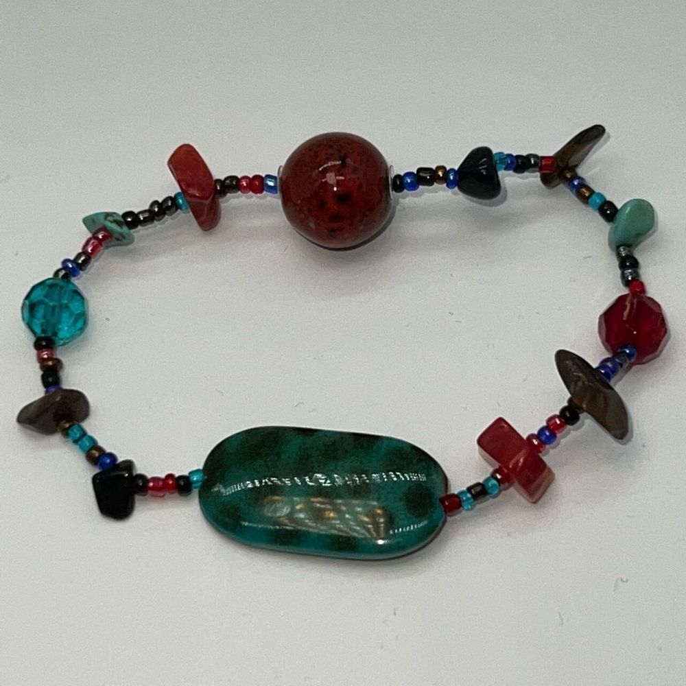 Boho Multi Stone Stretch Bracelet